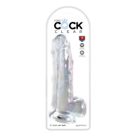 King Cock Clear 9" Cock with Balls