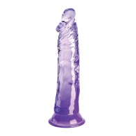 King Cock Clear 8 Inch Cock Purple