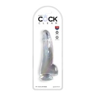 King Cock Clear 7.5" Cock with Balls