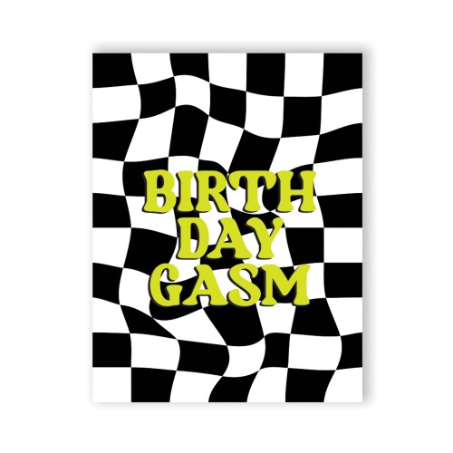 Birthday-Gasm Greeting Card