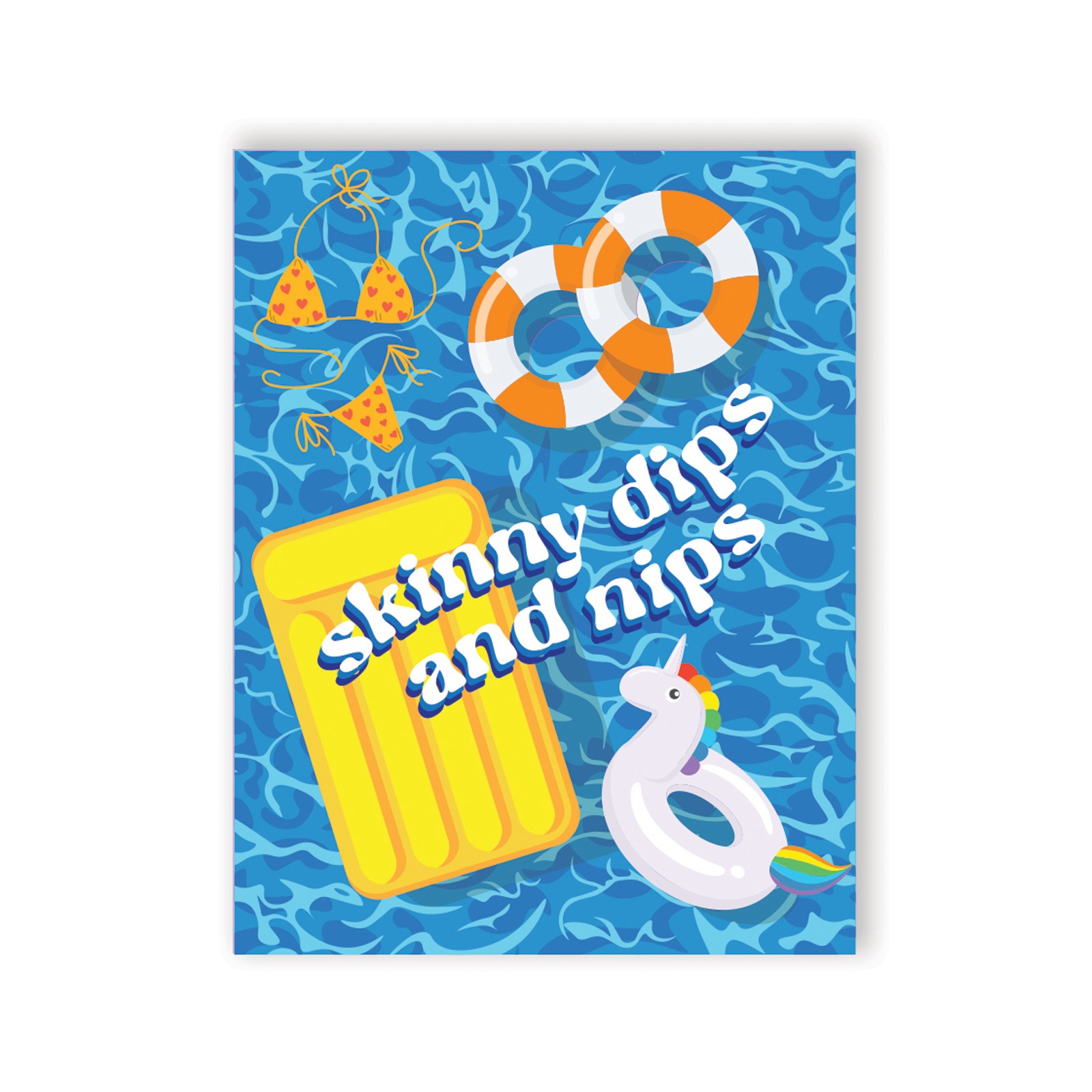 Nips And Dips Greeting Card