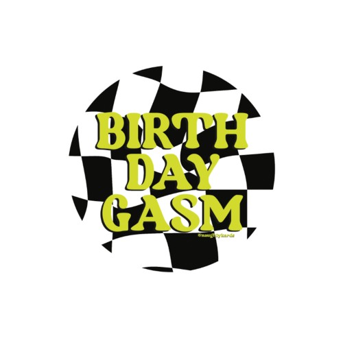 Sticker Travieso Birthday-Gasm Paquete