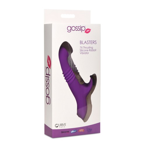 Curve Toys Gossip Blasters 7X Thrusting Rabbit Vibrator Violet