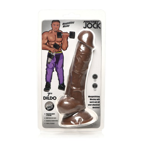 Dildo de Jock de Fantasía Weightlifting Wesley Oscuro