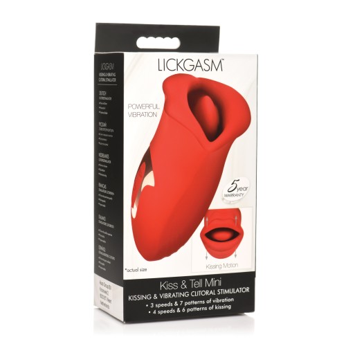 Estimulador Clitoriano Lickgasm Kiss Tell Rojo