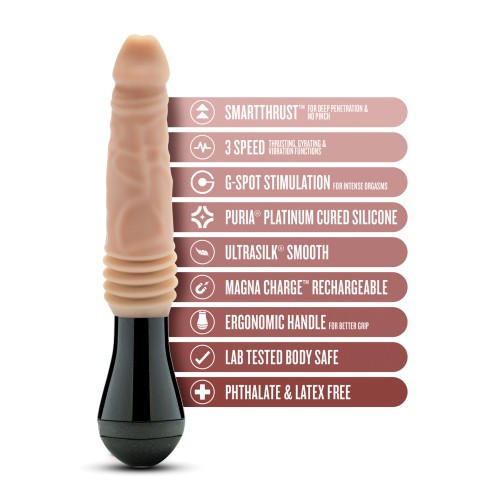 Blush Dr. Skin Dildo Vibrador y Gyrador Knight