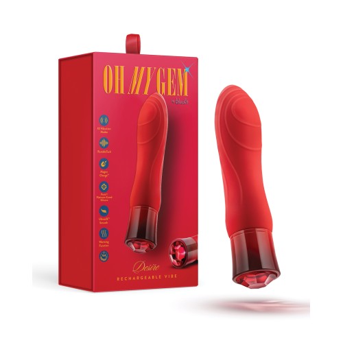 Vibrador Calentador Blush Oh My Gem Desire Rubí