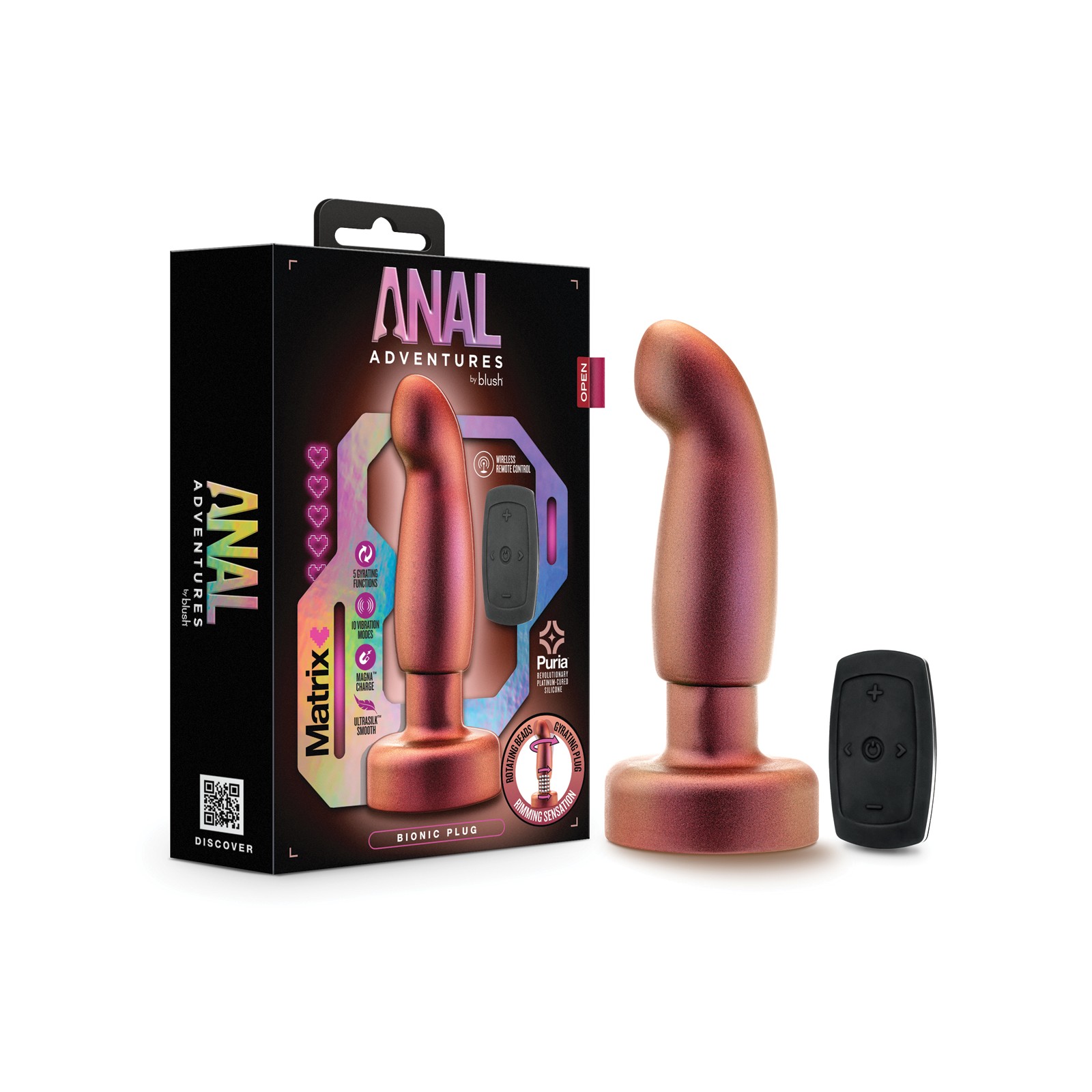 Blush Anal Adventures Plug Biónico - Cobre Cósmico