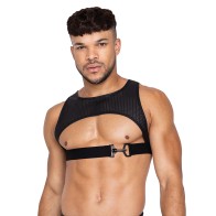 Master Harness with Hook and Ring Closure Black Medium