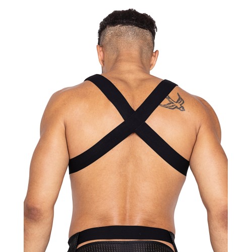 Master Harness with Hook & Ring Closure - Black XL