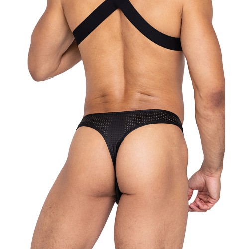 Master Thong with Contoured Pouch in Black