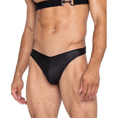 Master Thong w/Contoured Pouch Black MD