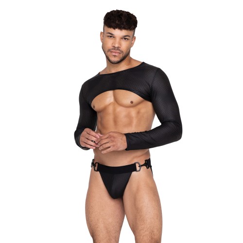 Top Corto Master Negro Spandex