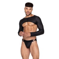 Top Corto Master Negro Spandex