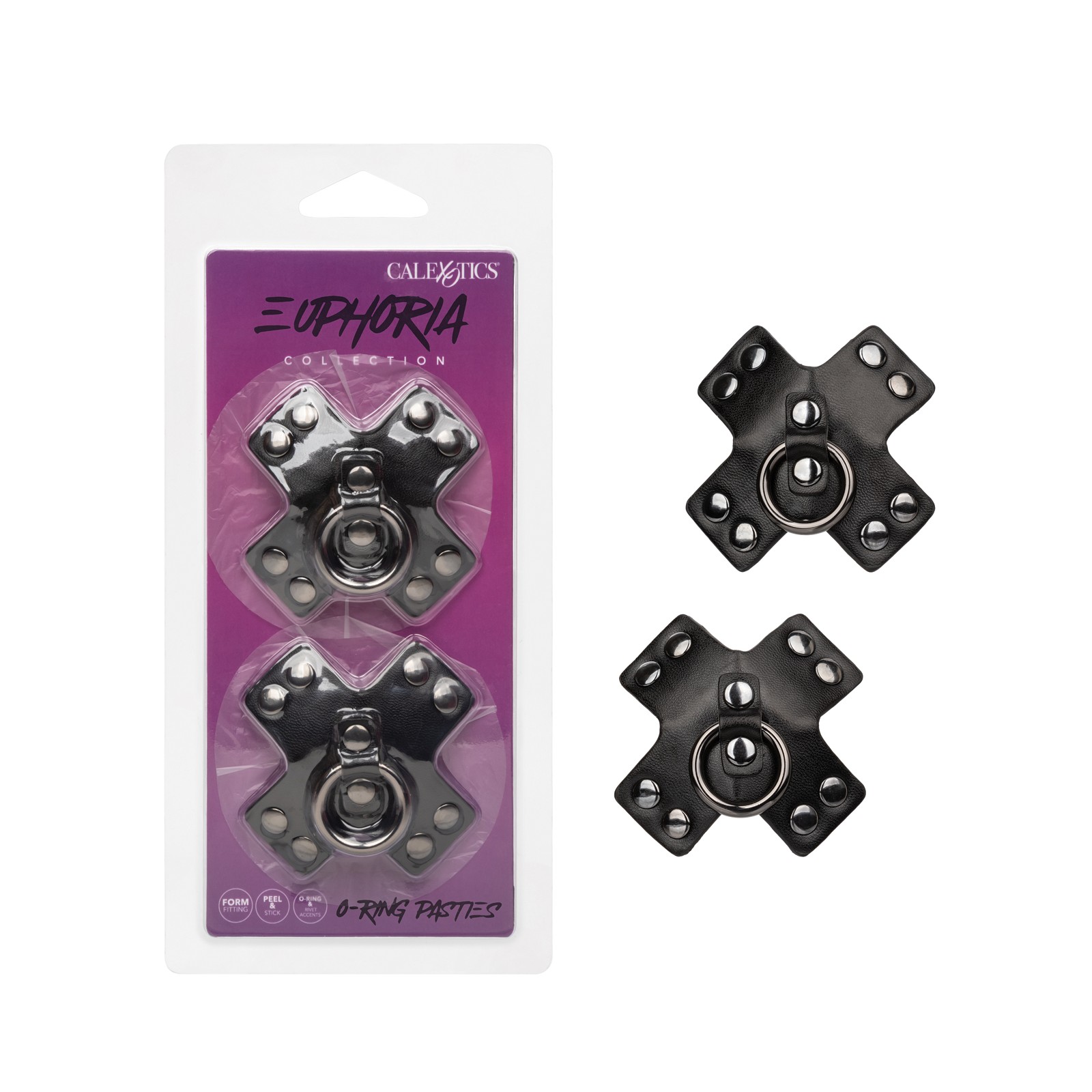 Euphoria Collection O-Ring Pasties - Black O/S