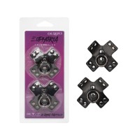 Euphoria Collection O-Ring Pasties - Black O/S