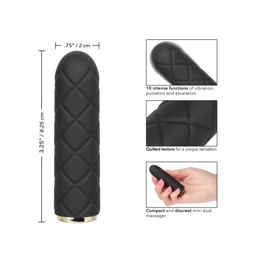 Raven Quilted Seducer Mini Massager - Discreet Pleasure