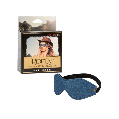 Ride 'Em Premium Denim Collection Eye Mask