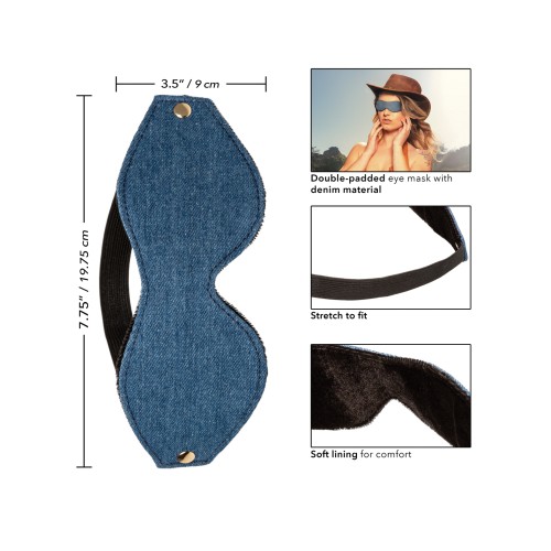 Ride 'Em Premium Denim Collection Eye Mask