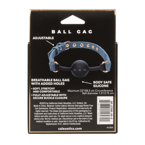 Ball Gag de la Colección Denim Ride 'Em