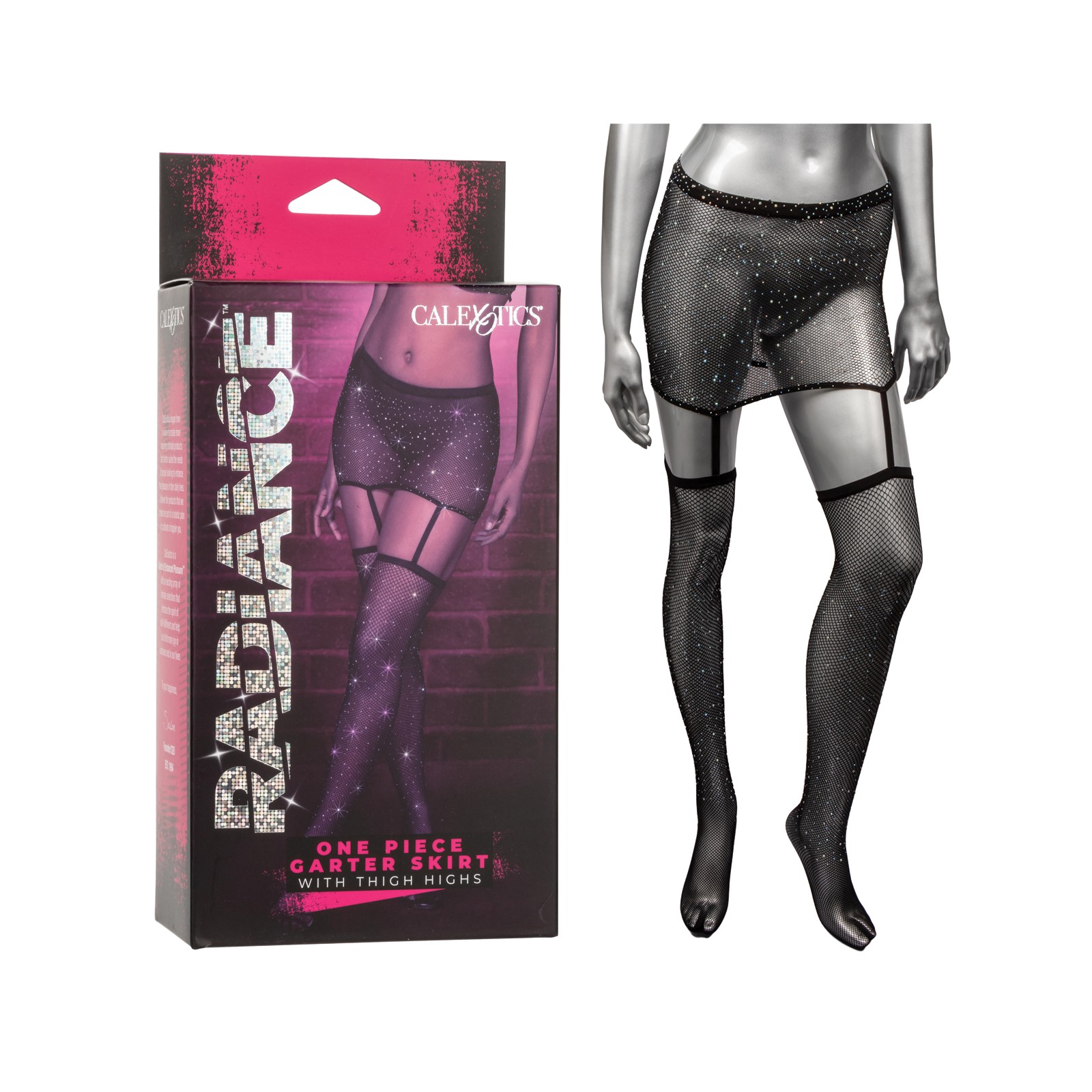 Radiance One Piece Garter Skirt with Thigh Highs for Seduction