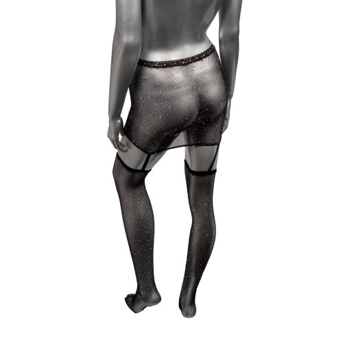 Radiance One Piece Garter Skirt with Thigh Highs for Seduction