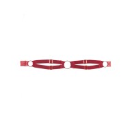 Adore Come With Me Adjustable Leg Garters in Red