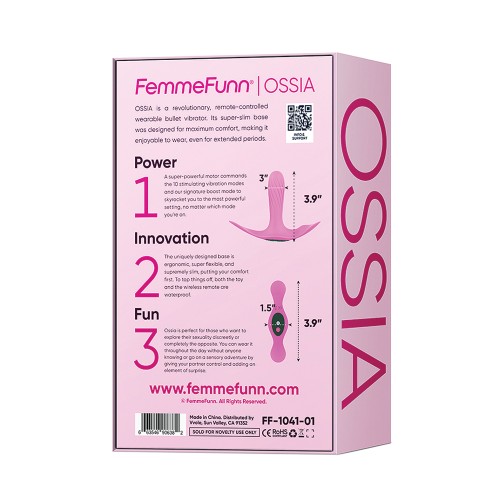 Vibrador Portátil Ossia Femme Funn Rosa