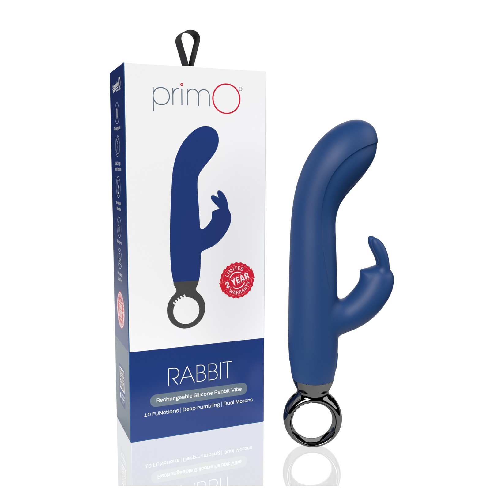 Vibrador Rabbit Screaming O PrimO Blueberry