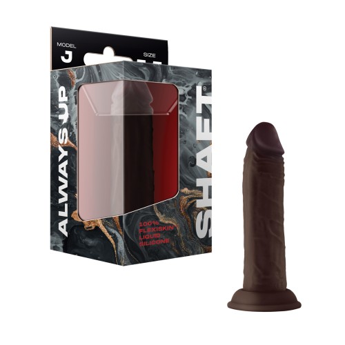 Shaft Model J Flexskin Liquid Silicone Dong Mahogany