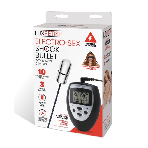 Lux Fetish Electro Sex Shock Bullet with Remote