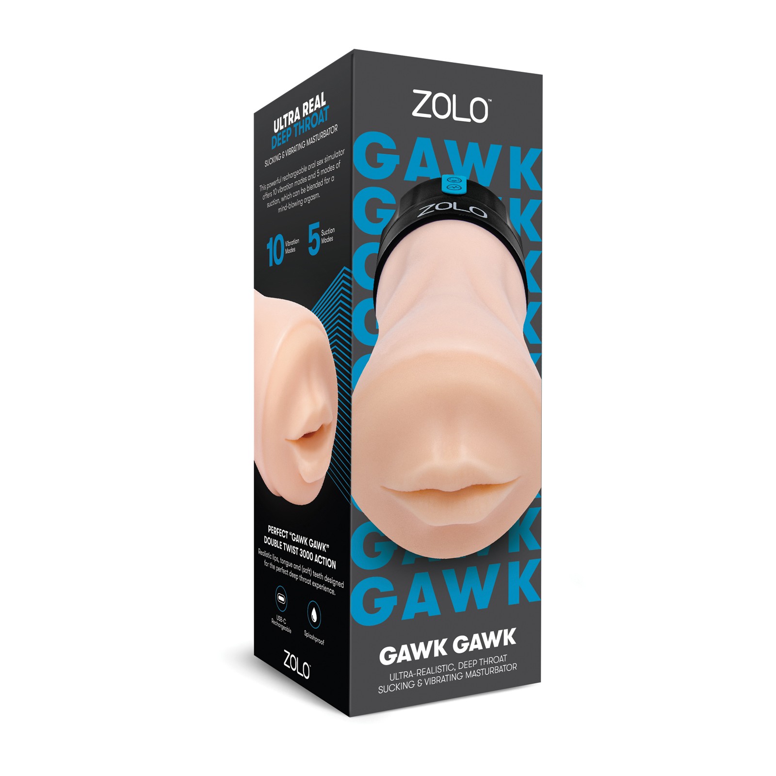 ZOLO Gawk Gawk Deep Throat Vibrating Masturbator