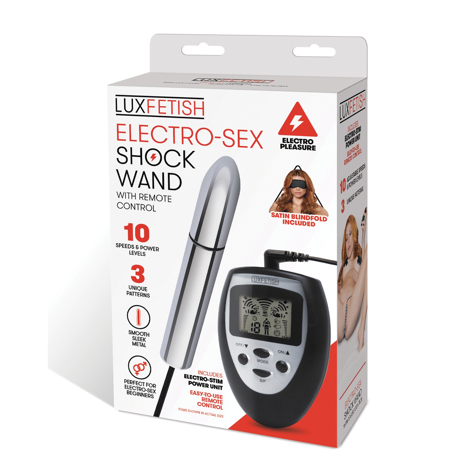 Varita de Choque Sexual Lux Fetish con Control Remoto para Placer Emocionante