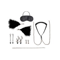 Set de Collar y Clips para Pezones de 12 Piezas Lux Fetish