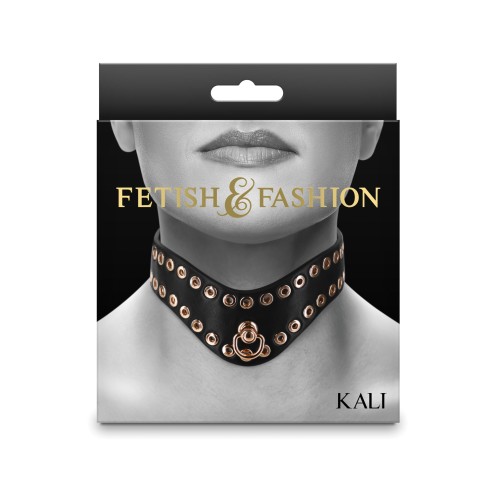 Collar Fetichista & de Moda Kali - Negro