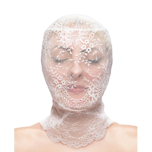 Fetish & Fashion Lace Hood - White