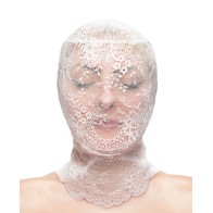 Fetish & Fashion Lace Hood - White