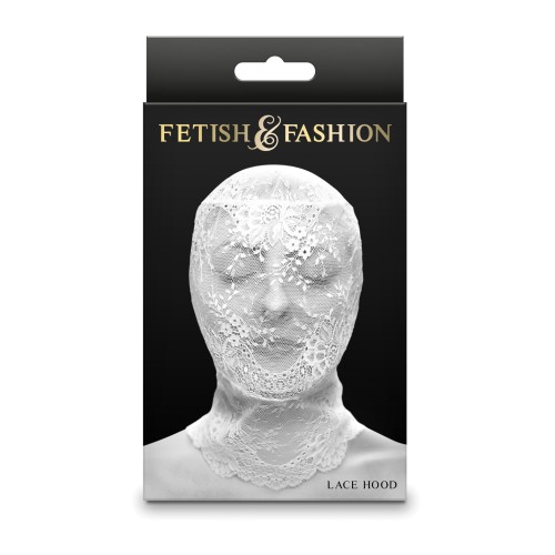 Fetish & Fashion Lace Hood - White