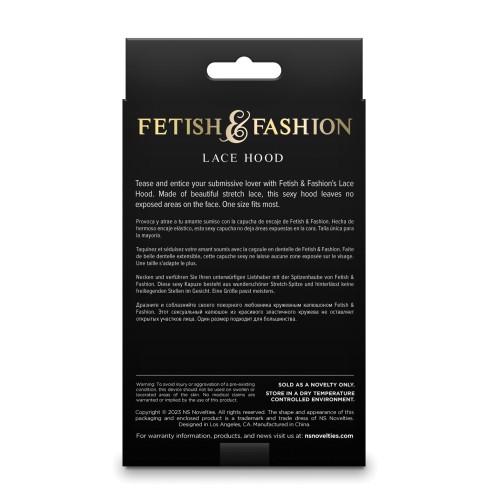 Fetish & Fashion Lace Hood - White