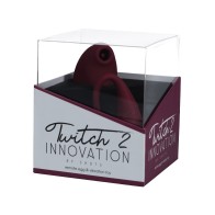 Shots Twitch 2 Remote Control Vibrator - Burgundy