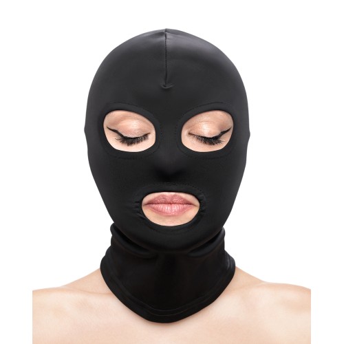 Fetish & Fashion Eyes Mouth Hood Black