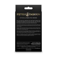 Fetish & Fashion Eyes Mouth Hood Black