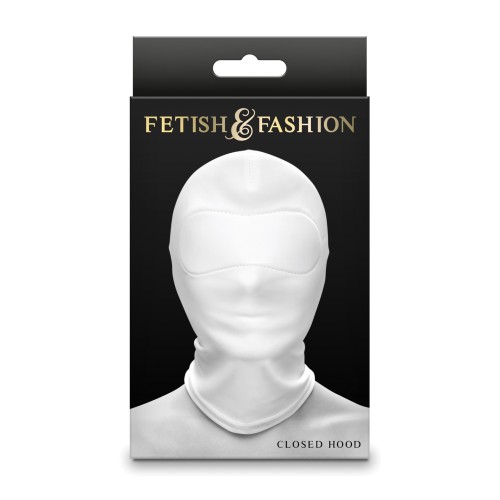 Capucha Cerrada Blanca Fetish & Fashion para Juego Sensorial