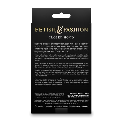 Fetish & Fashion White Closed Hood for Sensory Play