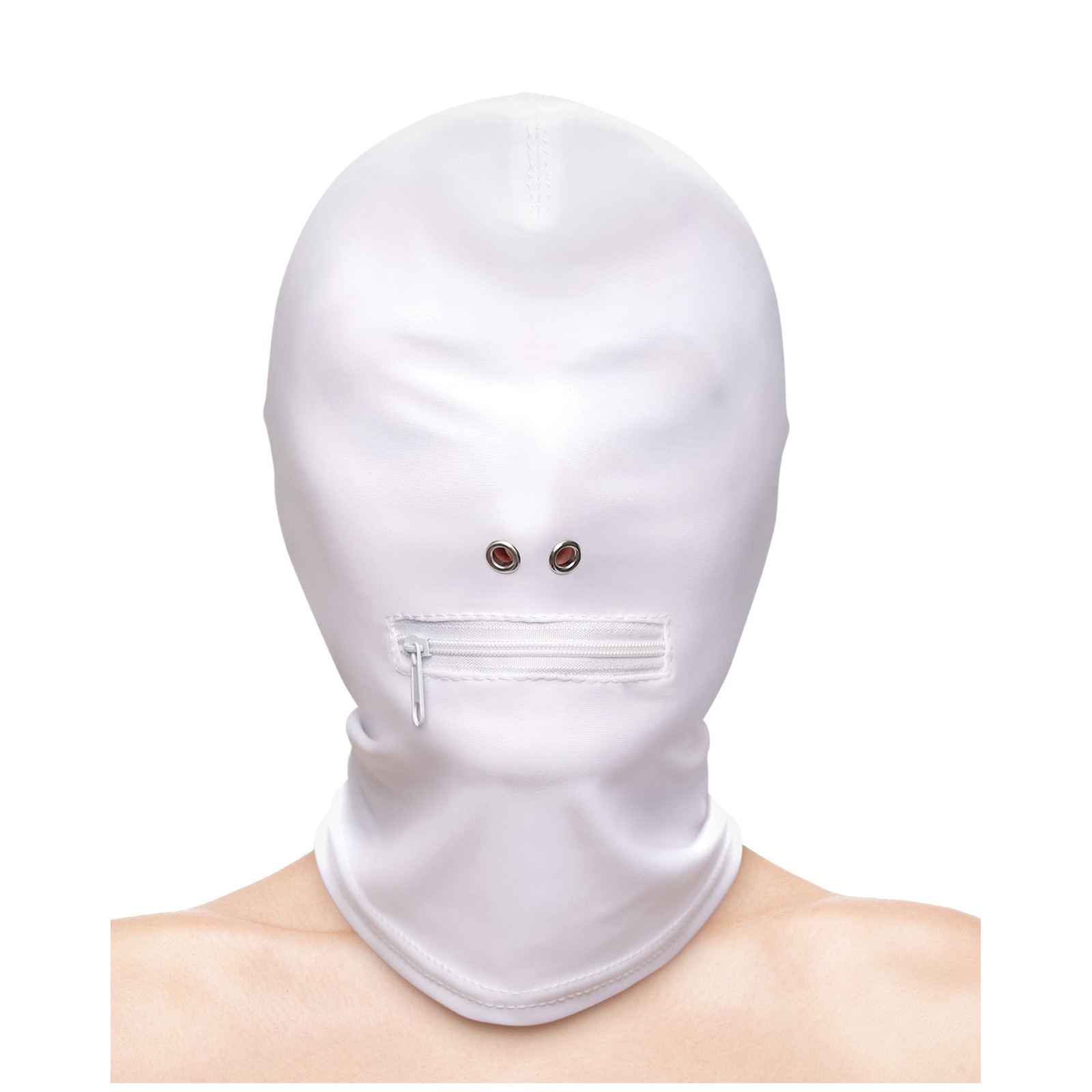 Fetish Zippered Mouth Hood for Sensual Play