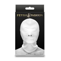 Fetish Zippered Mouth Hood for Sensual Play