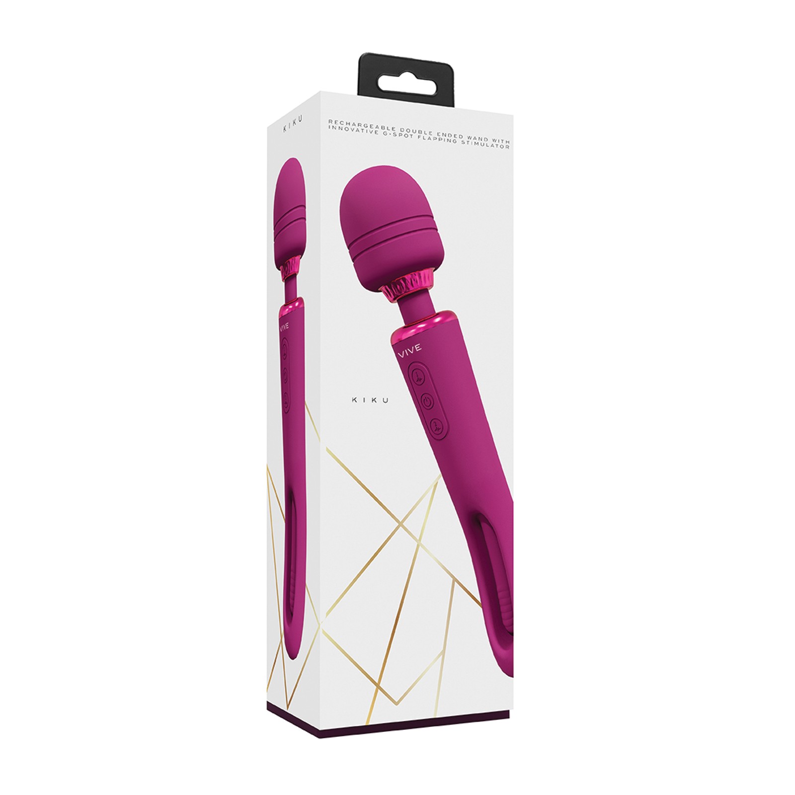 Shots Vive Kiku Double Ended Wand G-Spot Stimulator Pink