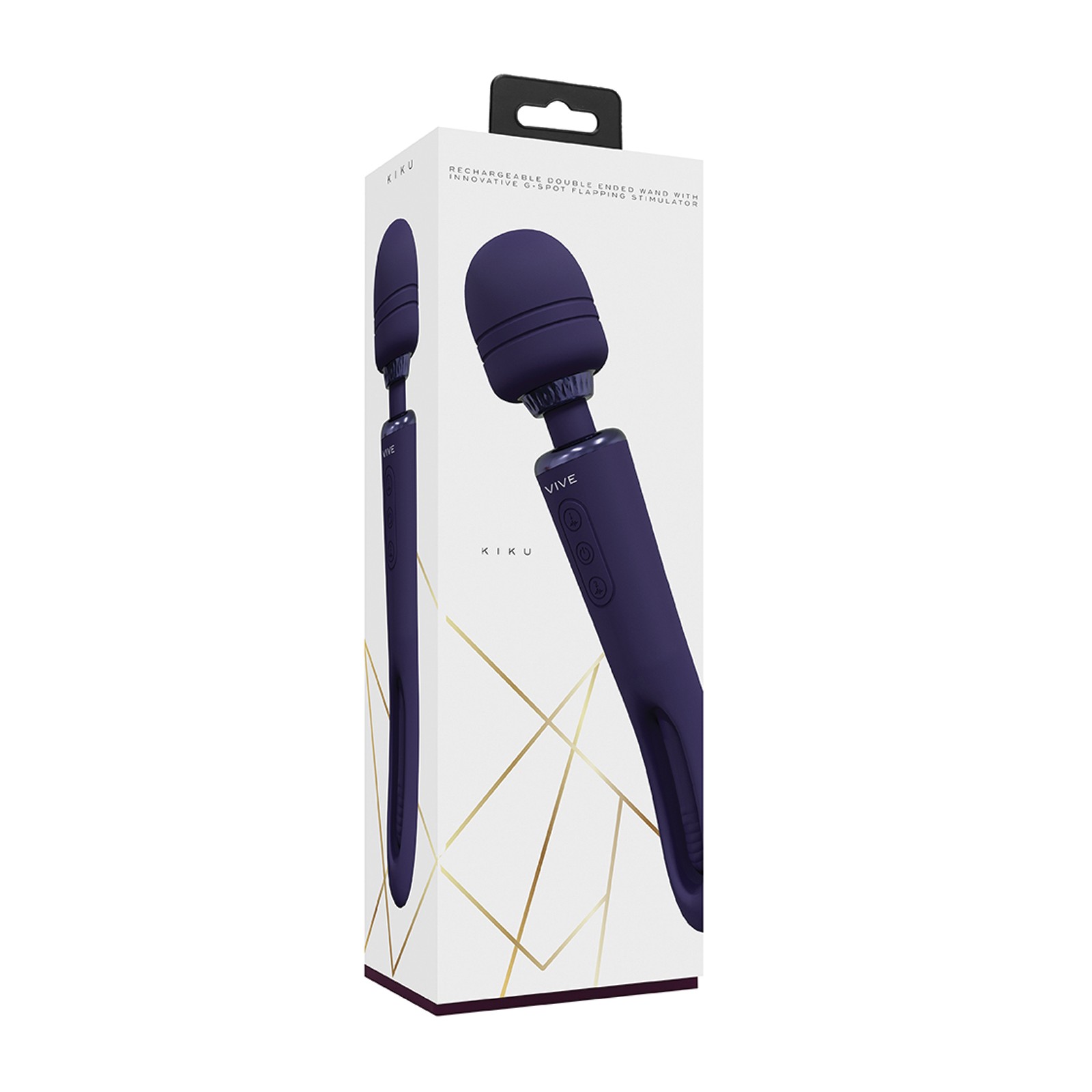 Shots Vive Kiku Double Ended Wand & G-Spot Stimulator - Purple