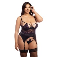 Demi Padded Shelf Cup Lace Merrywidow & Panty