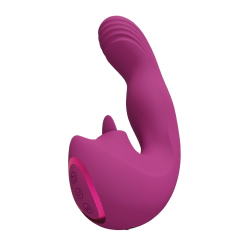 Vibrador Triple Acción para Punto G Yumi Rosa